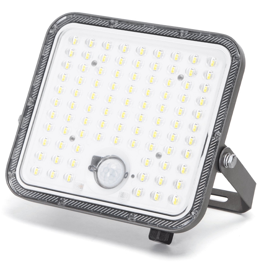 Aigostar - Soldrevet LED projektør dæmpbar med sensor LED/120W/3,4V 6500K IP66 8000 mAh + fjernbetjening