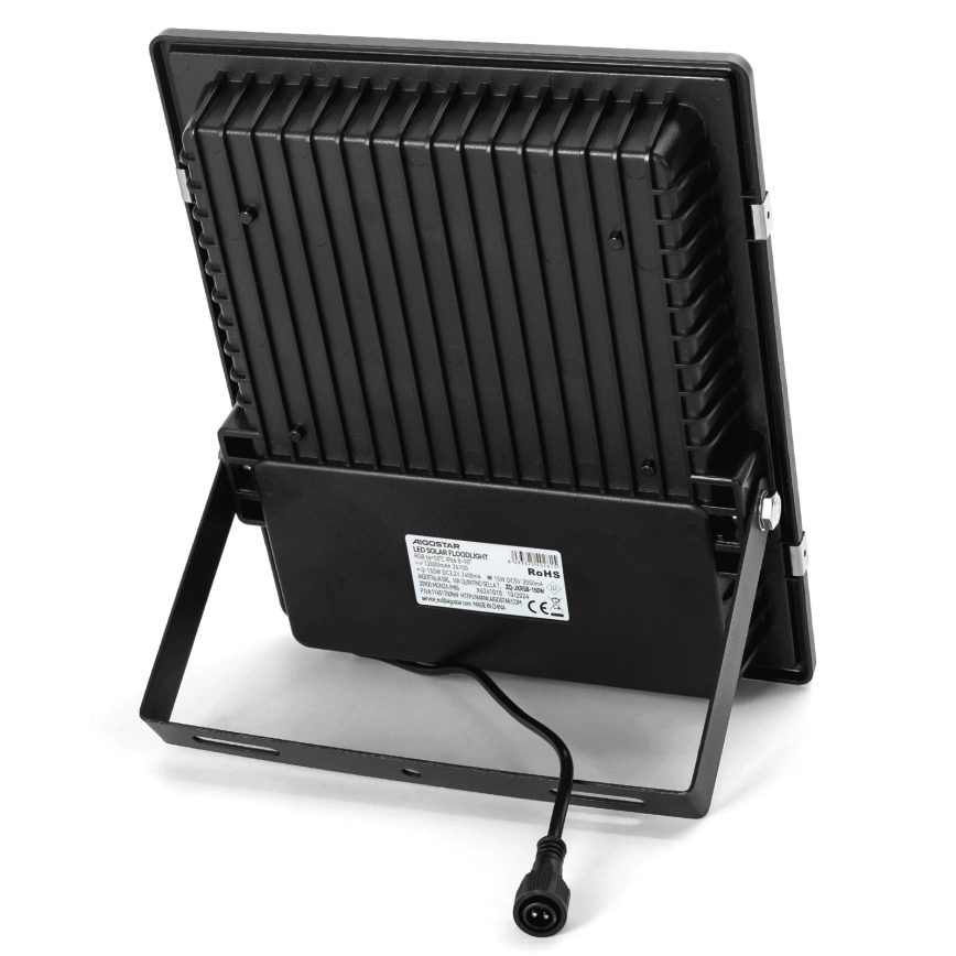 Aigostar - Soldrevet LED projektør m. RGB-farver dæmpbar LED/150W/3,2V IP66 + fjernbetjening