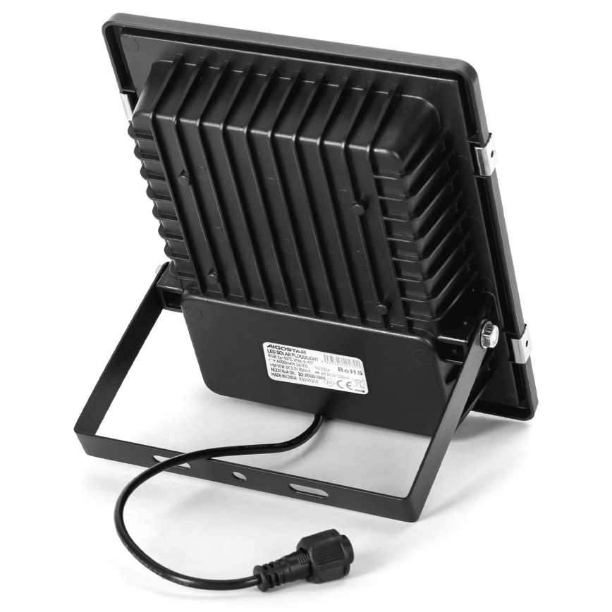 Aigostar - Soldrevet LED projektør m. RGB-farver dæmpbar LED/50W/3,2V IP66 + fjernbetjening