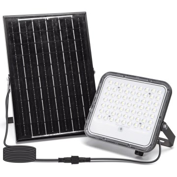 Aigostar - Soldrevet LED projektør m. RGBW-farver dæmpbar LED/100W/3,4V IP66 + fjernbetjening