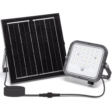 Aigostar - Soldrevet LED projektør m. RGBW-farver dæmpbar LED/50W/3,4V IP66 + fjernbetjening