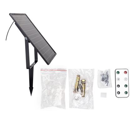 Aigostar - Soldrevet LED strip dæmpbar LED/20W/3,2V 20 m 2700K IP65 + fjernbetjening