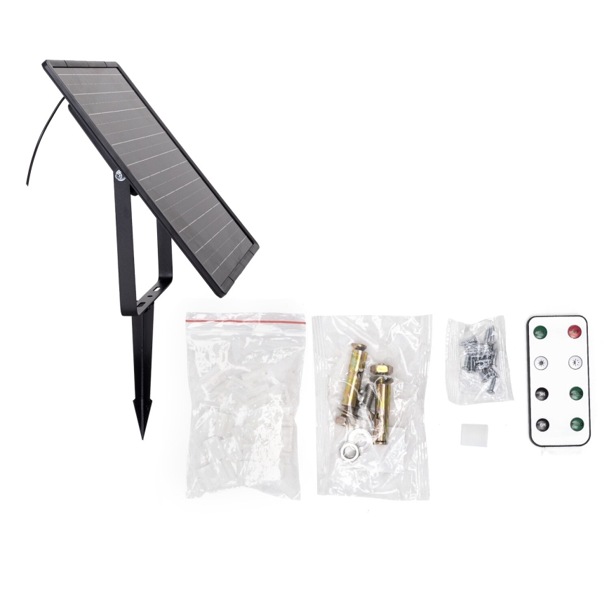 Aigostar - Soldrevet LED strip dæmpbar LED/20W/3,2V 20 m 2700K IP65 + fjernbetjening
