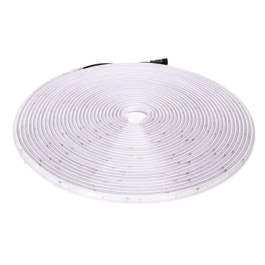 Aigostar - Soldrevet LED strip dæmpbar LED/20W/3,2V 20 m 6500K IP65 + fjernbetjening