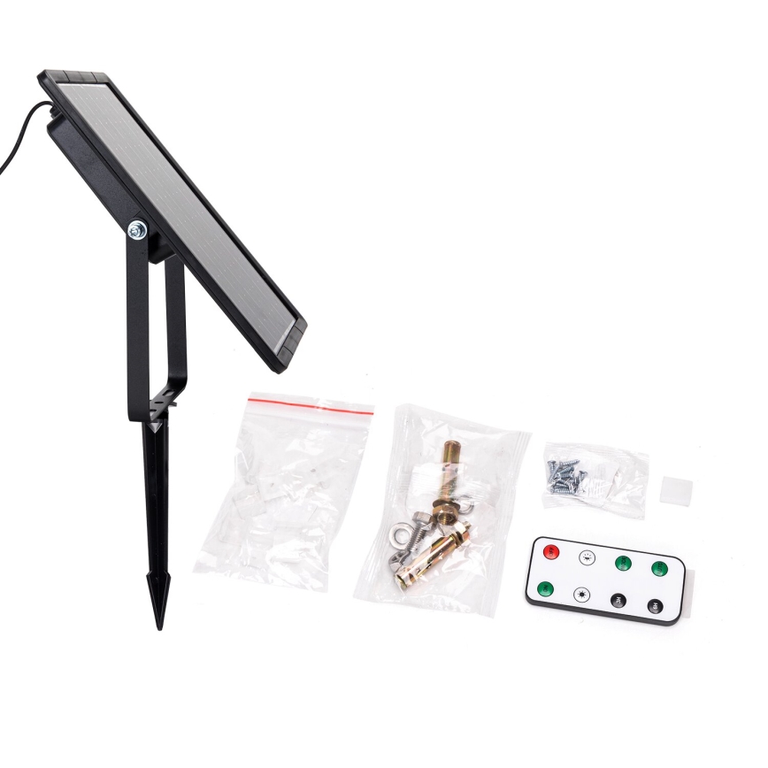 Aigostar - Soldrevet LED strp m. RGB-farver dæmpbar LED/10W/3,2V 10 m IP65 + fjernbetjening