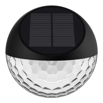 Aigostar - Soldrevet LED væglampe LED/2W/1,2V sort 2700K IP44