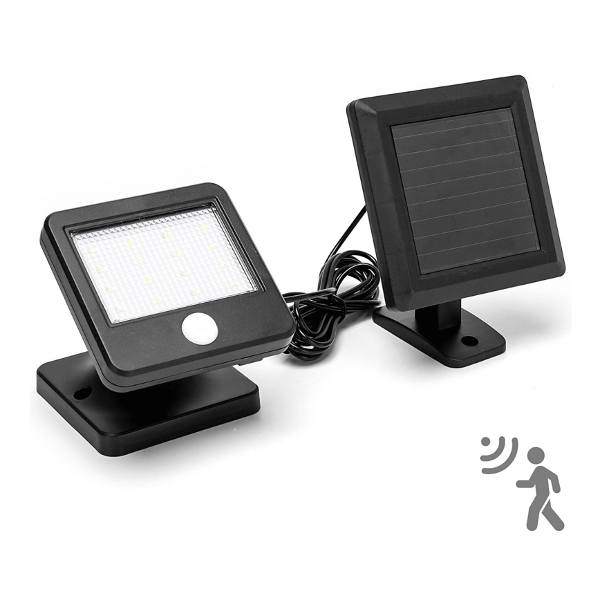 Aigostar - Soldrevet LED væglampe med sensor LED/0,64W/3,7V 600 mAh 6500K IP44