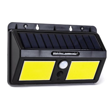 Aigostar - Soldrevet LED væglampe med sensor LED/20W/5,5V 2400 mAh 6500K IP65