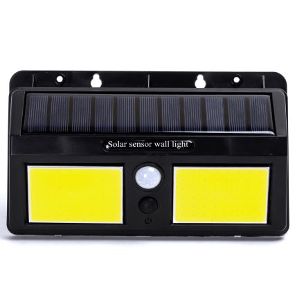 Aigostar - Soldrevet LED væglampe med sensor LED/20W/5,5V 2400 mAh 6500K IP65