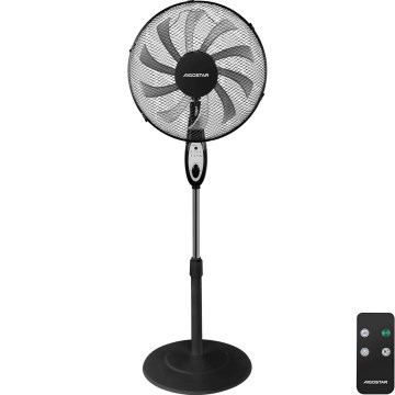 Aigostar - Stående ventilator 55W/230V, 130 cm, sort – med fjernbetjening