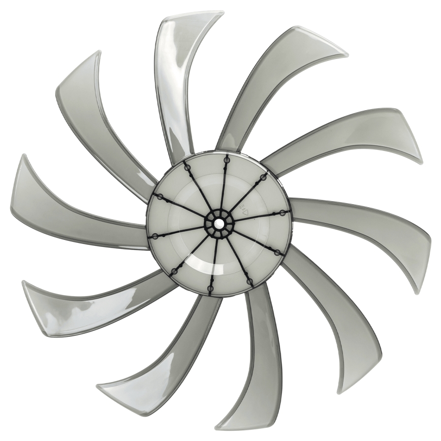 Aigostar - Stående ventilator 55W/230V, 130 cm, sort – med fjernbetjening