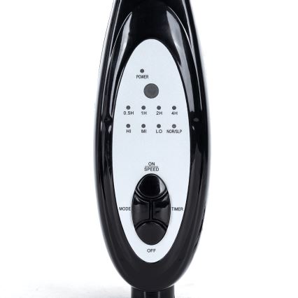 Aigostar - Stående ventilator 55W/230V, 130 cm, sort – med fjernbetjening