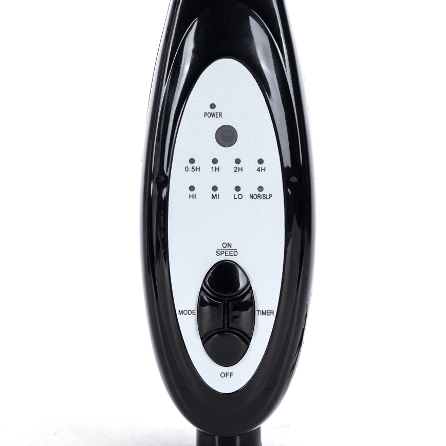 Aigostar - Stående ventilator 55W/230V, 130 cm, sort – med fjernbetjening