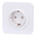 Aigostar - Stikkontakt med ramme SCHUKO 250V hvid