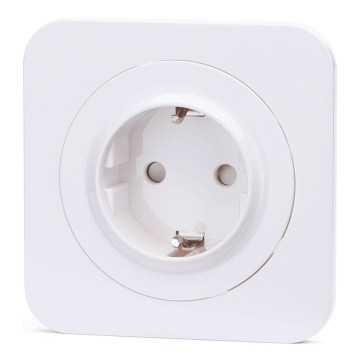 Aigostar - Stikkontakt med ramme SCHUKO 250V hvid