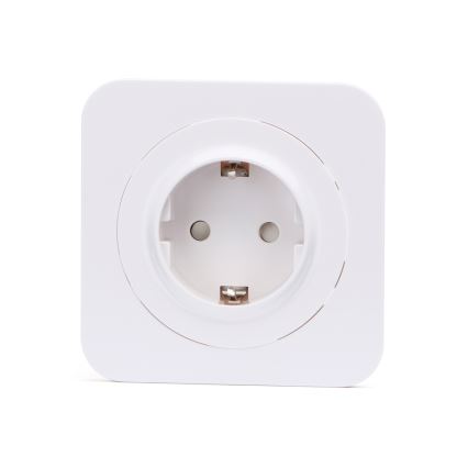 Aigostar - Stikkontakt med ramme SCHUKO 250V hvid