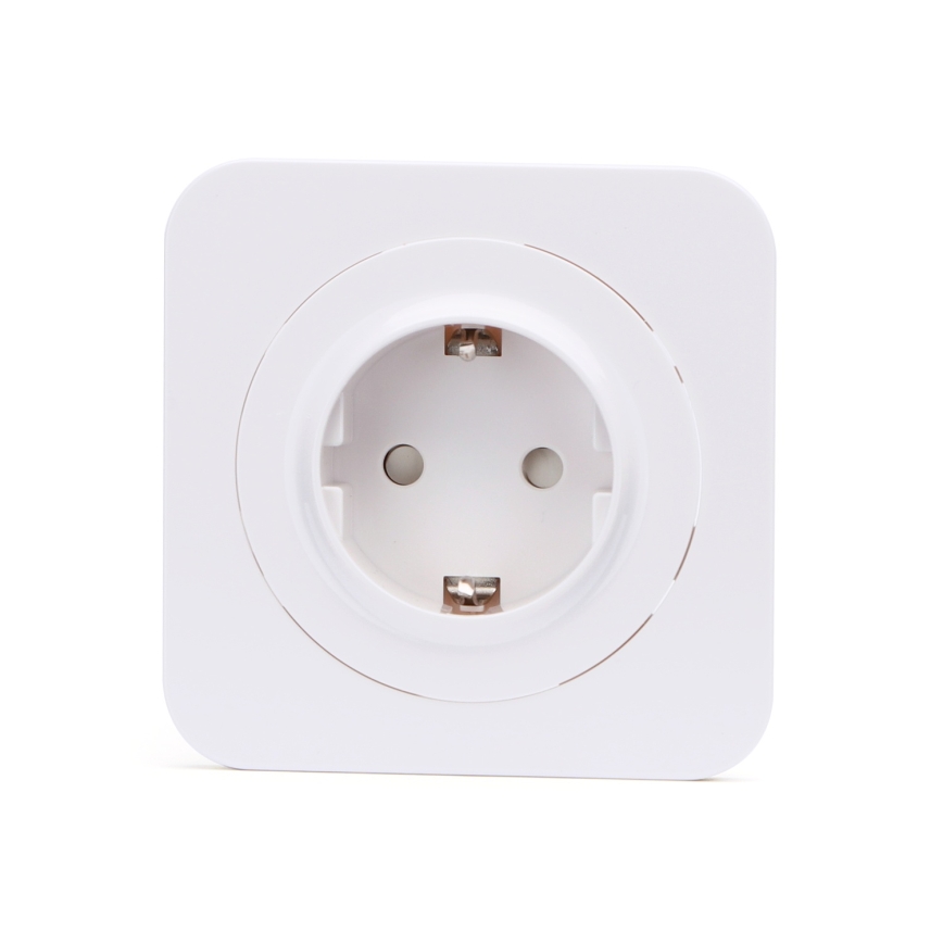 Aigostar - Stikkontakt med ramme SCHUKO 250V hvid