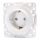 Aigostar - Stikkontakt uden ramme SCHUKO 250V/16A hvid