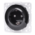 Aigostar - Stikkontakt uden ramme, SCHUKO 250V/16A, sort