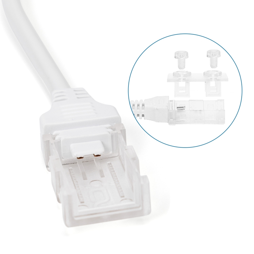 Aigostar - Strømforsyning til LED-strips 10 mm 600W/230V hvid