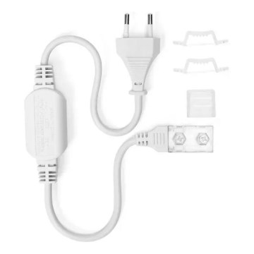 Aigostar - Strømforsyning til LED-strips 8 mm 600W/230V hvid