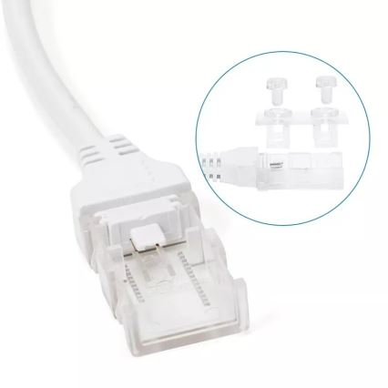 Aigostar - Strømforsyning til LED-strips 8 mm 600W/230V hvid