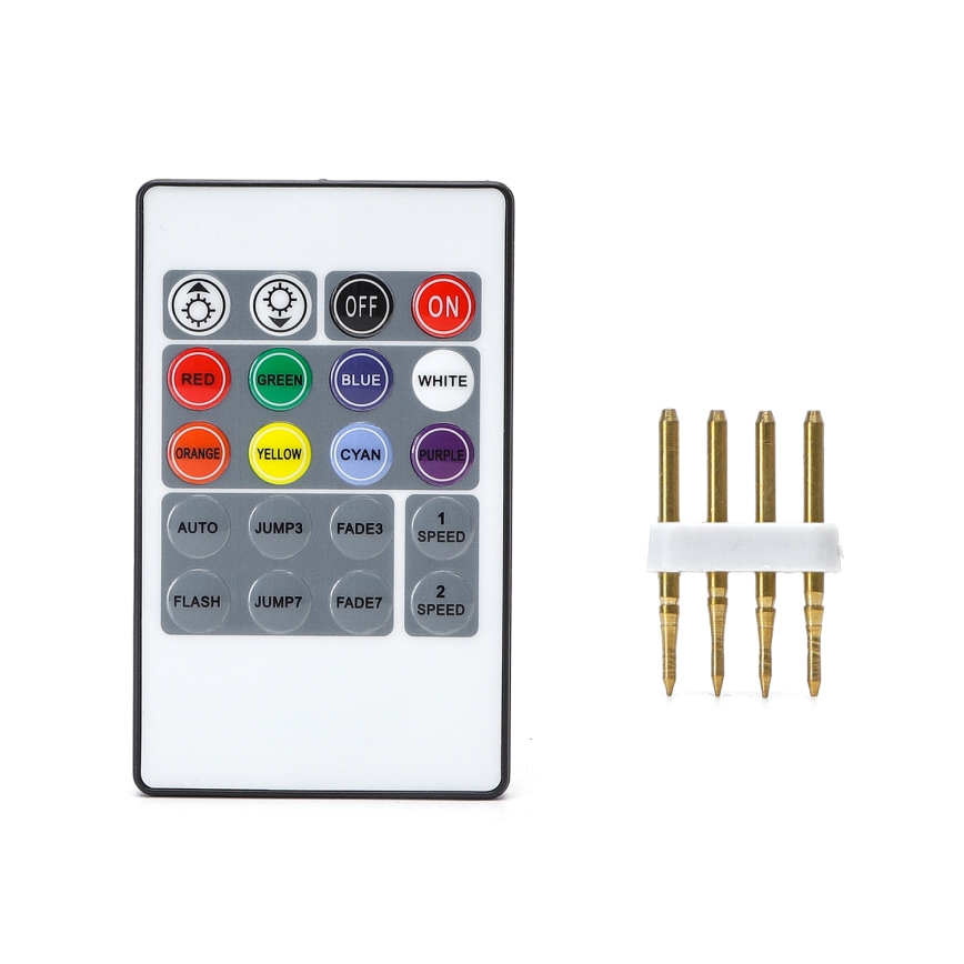 Aigostar - Strømkabel til LED RGB-strip 600W/230V med fjernbetjening