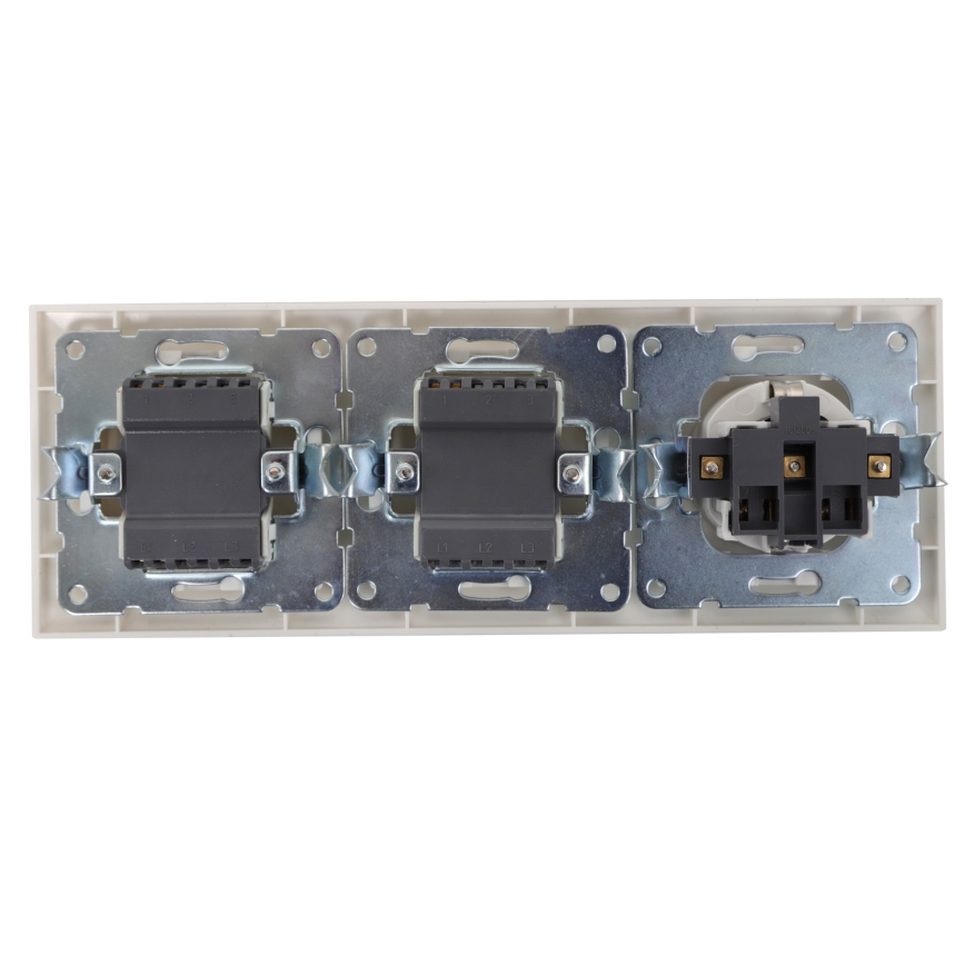 Aigostar - SÆT 2x Home switch med en kontakt 1x16A/250V SCHUKO
