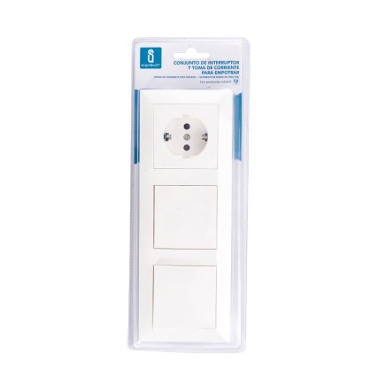 Aigostar - SÆT 2x Home switch med en kontakt 1x16A/250V SCHUKO
