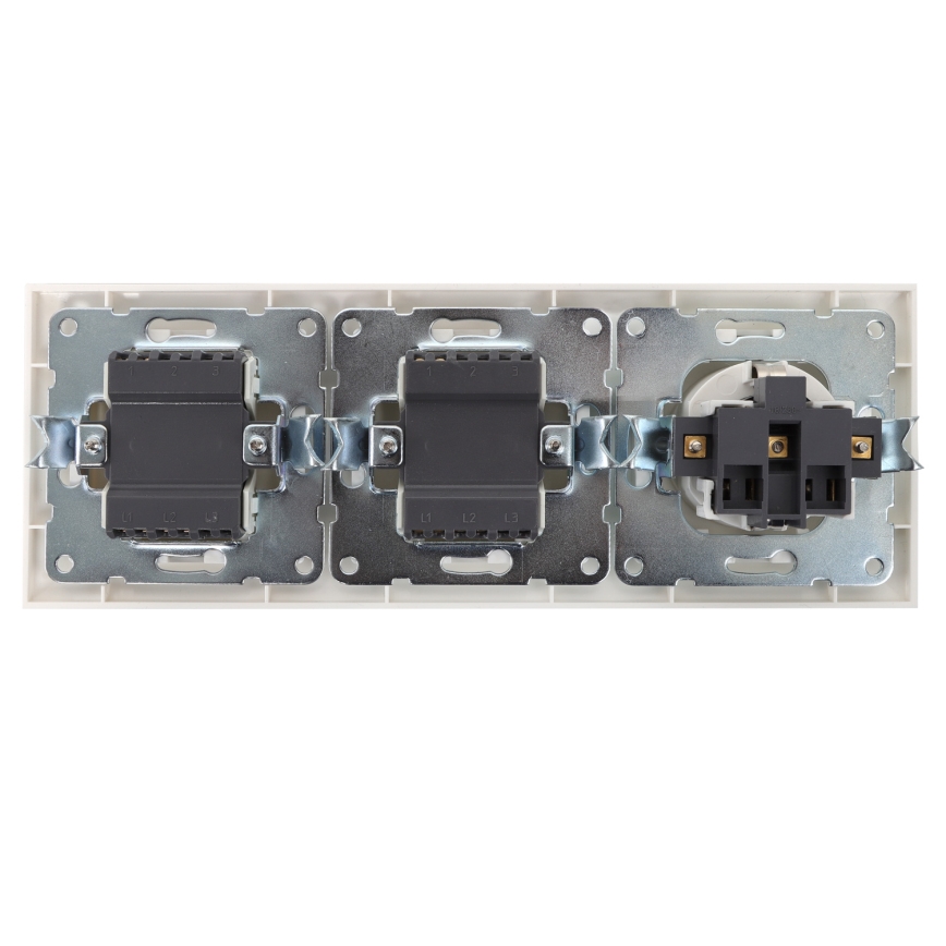 Aigostar - SÆT 2x Home switch med en kontakt 1x16A/250V SCHUKO