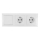 Aigostar - SÆT 2x Stikkontakt med en kontakt 2x16A/250V
