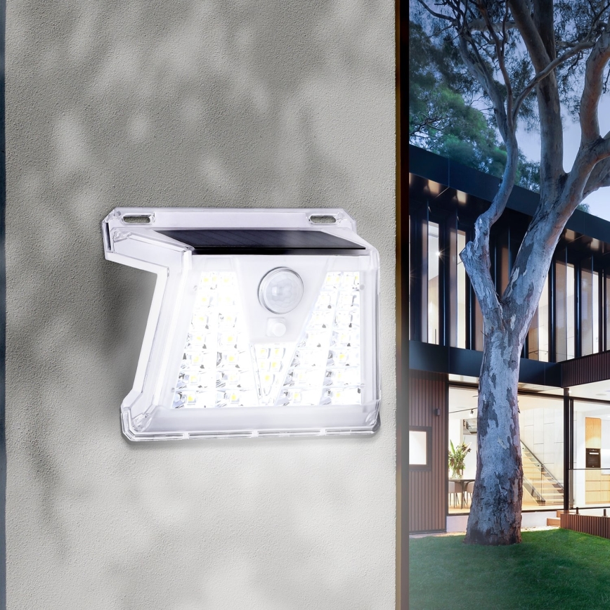 Aigostar - SÆT 2x Udendørs LED solcellelampe med sensor LED/1,48W/3,7V IP65 1200 mAh