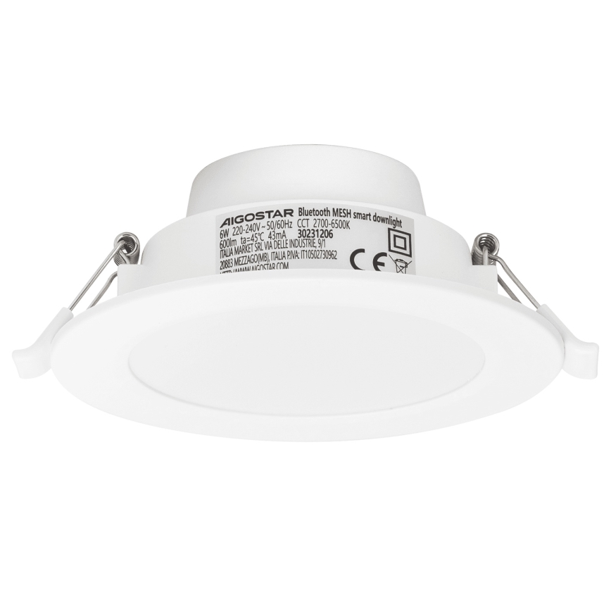 Aigostar - SÆT 3x LED indbygningslampe dæmpbar MESH LED/6W/230V 2700K-6500K diameter 11,5cm