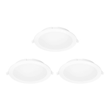 Aigostar - SÆT 3x LED indbygningslampe dæmpbar MESH LED/6W/230V 2700K-6500K diameter 11,5cm