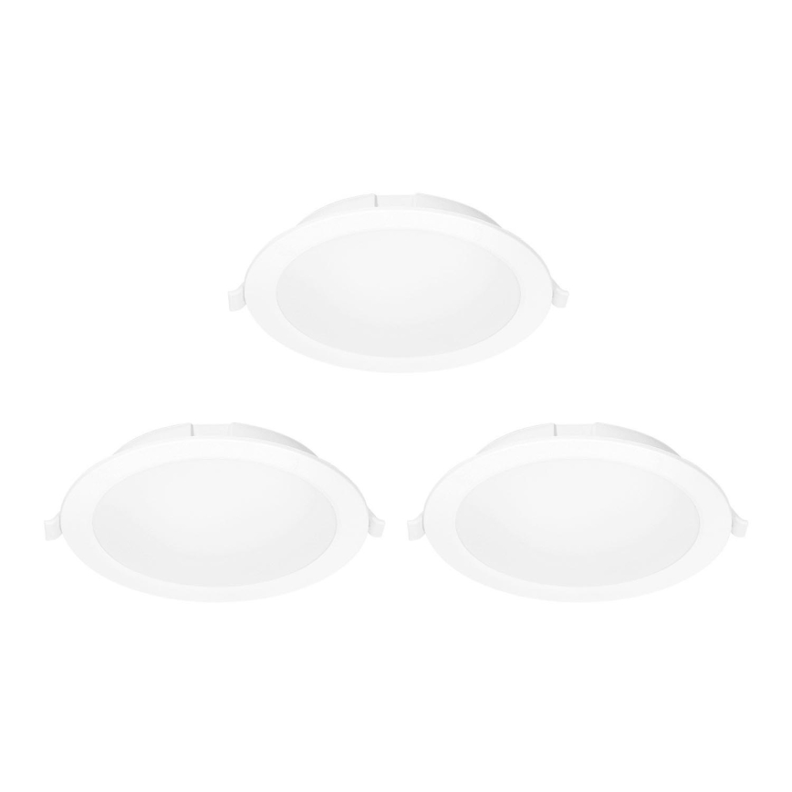 Aigostar - SÆT 3x LED indbygningslampe dæmpbar MESH LED/6W/230V 2700K-6500K diameter 11,5cm