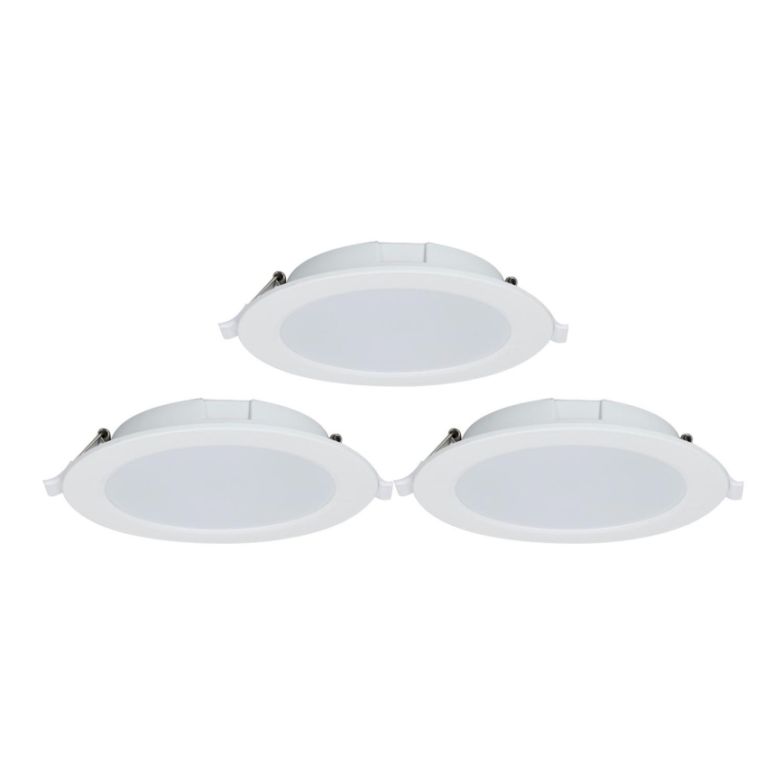 Aigostar - SÆT 3x LED indbygningslampe dæmpbar MESH LED/9W/230V 2700K-6500K diameter 14,5 cm