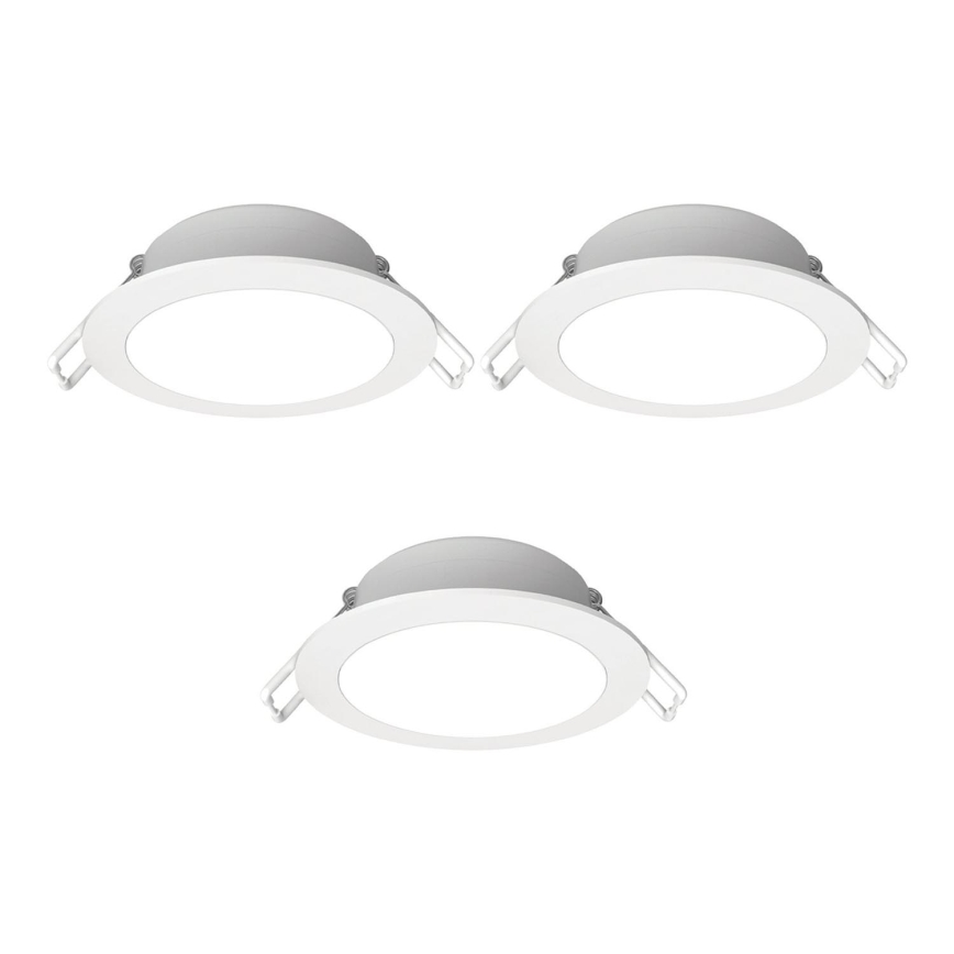 Aigostar - SÆT 3x Udendørs LED indbygningslampe LED/4,8W/230V 3000K IP65 hvid