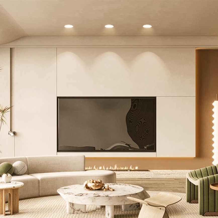 Aigostar - SÆT 3x Udendørs LED indbygningslampe LED/4,8W/230V 3000K IP65 hvid