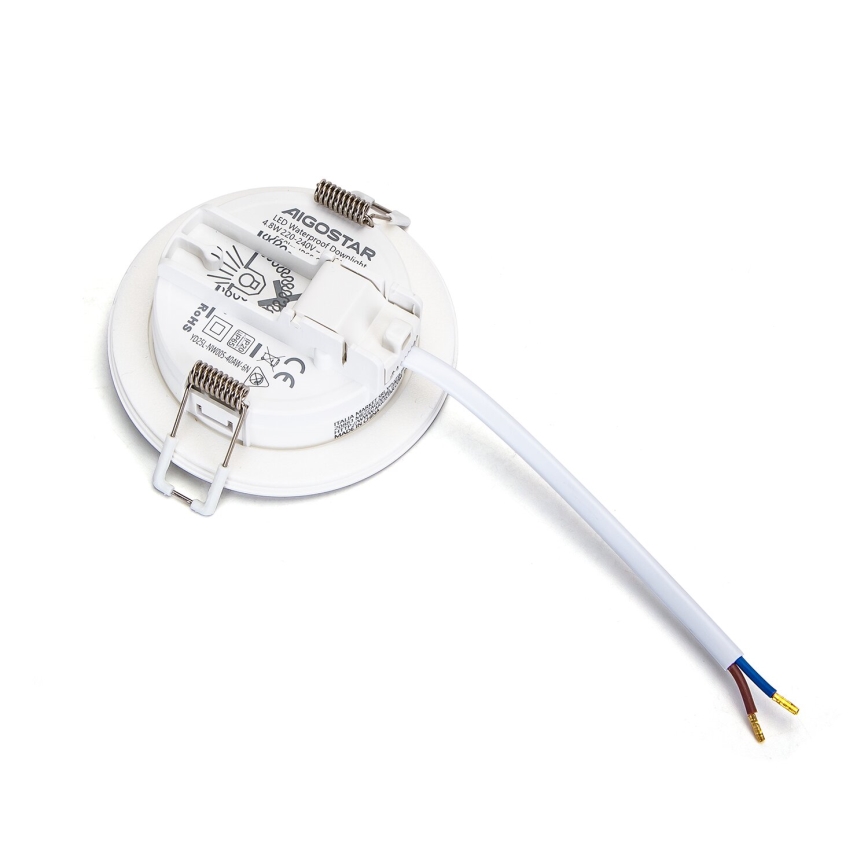 Aigostar - SÆT 3x Udendørs LED indbygningslampe LED/4,8W/230V 3000K IP65 hvid