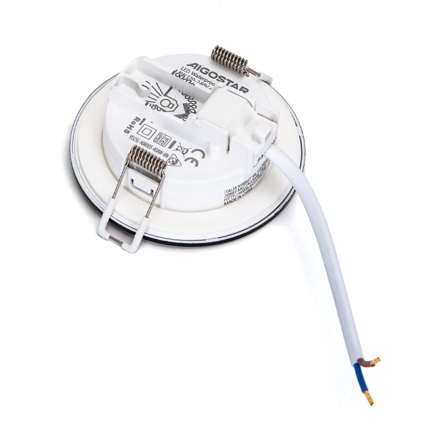 Aigostar - SÆT 3x Udendørs LED indbygningslampe LED/4,8W/230V 6500K IP65 sort