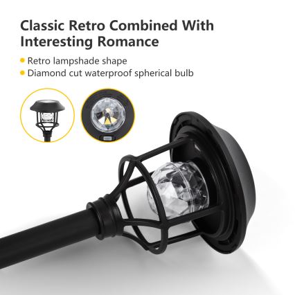 Aigostar - SÆT 4x LED solcellelampe RGB-farver LED/0,2W/2V 40 mAh IP44