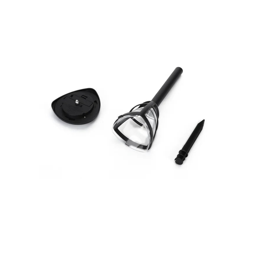 Aigostar - Sæt 12x LED-solcellelamper LED/0,06W/2V 33,8 cm 6500K 100 mAh IP44 sort
