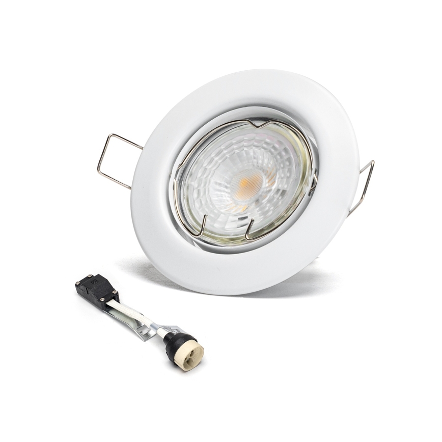 Aigostar - Sæt med 3 LED indbygningsspot 1xGU10/4,5W/230V 3000K hvid