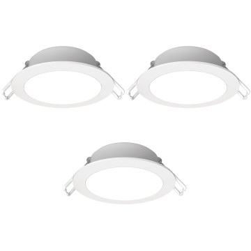 Aigostar - SÆT med 3x LED Badeværelses indbygningslys LED/4,8W/230V IP65 hvid