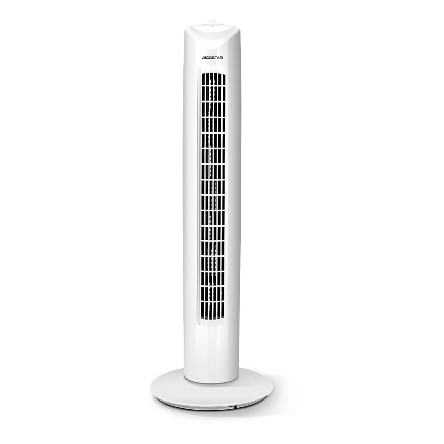 Aigostar - Tårnventilator 45W/230V hvid