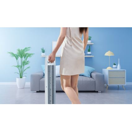 Aigostar - Tårnventilator 45W/230V hvid