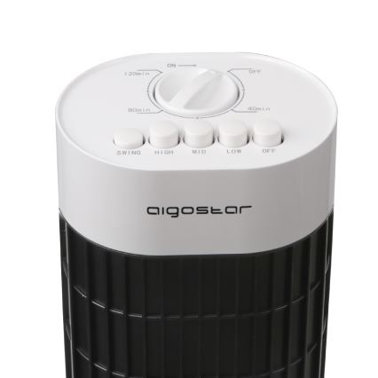 Aigostar - Tårnventilator 45W/230V sort/hvid