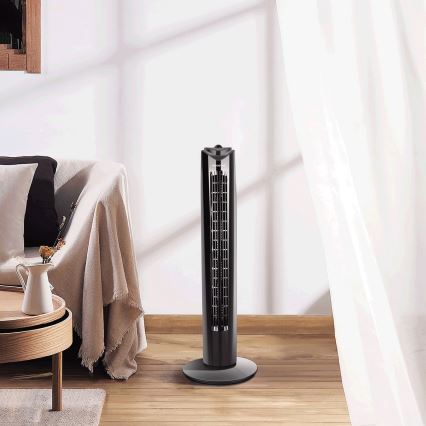 Aigostar - Tårnventilator 45W/230V sort