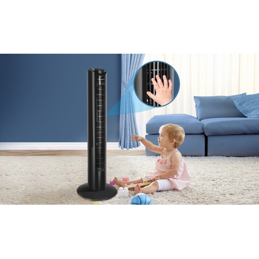 Aigostar - Tårnventilator 45W/230V sort