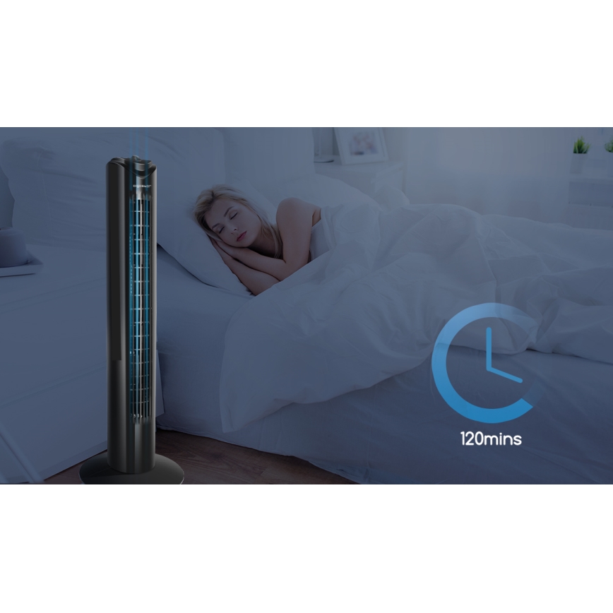 Aigostar - Tårnventilator 45W/230V sort